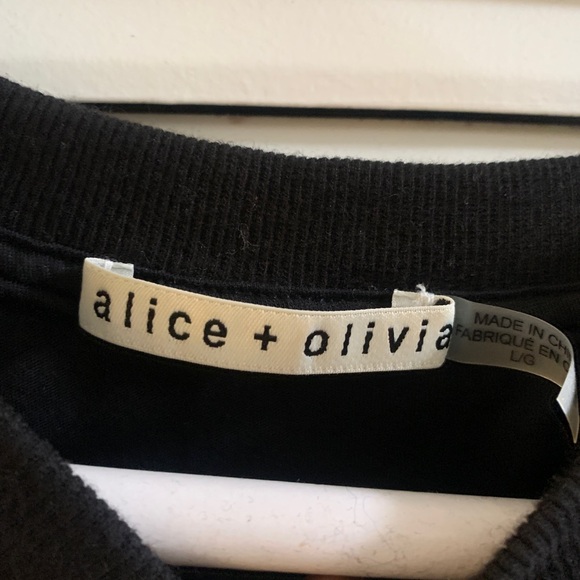 ALICE + OLIVIA GARNER BOXY ORGANZA SLEEVE TEE - Picture 10 of 12